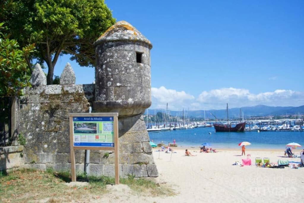 Precioso Apartamento En Baiona Zona Centro Luaran gambar